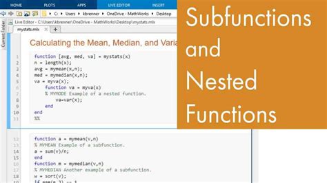 This function is visible to functions in other files, or you can call it from the command line. . Matlab subs